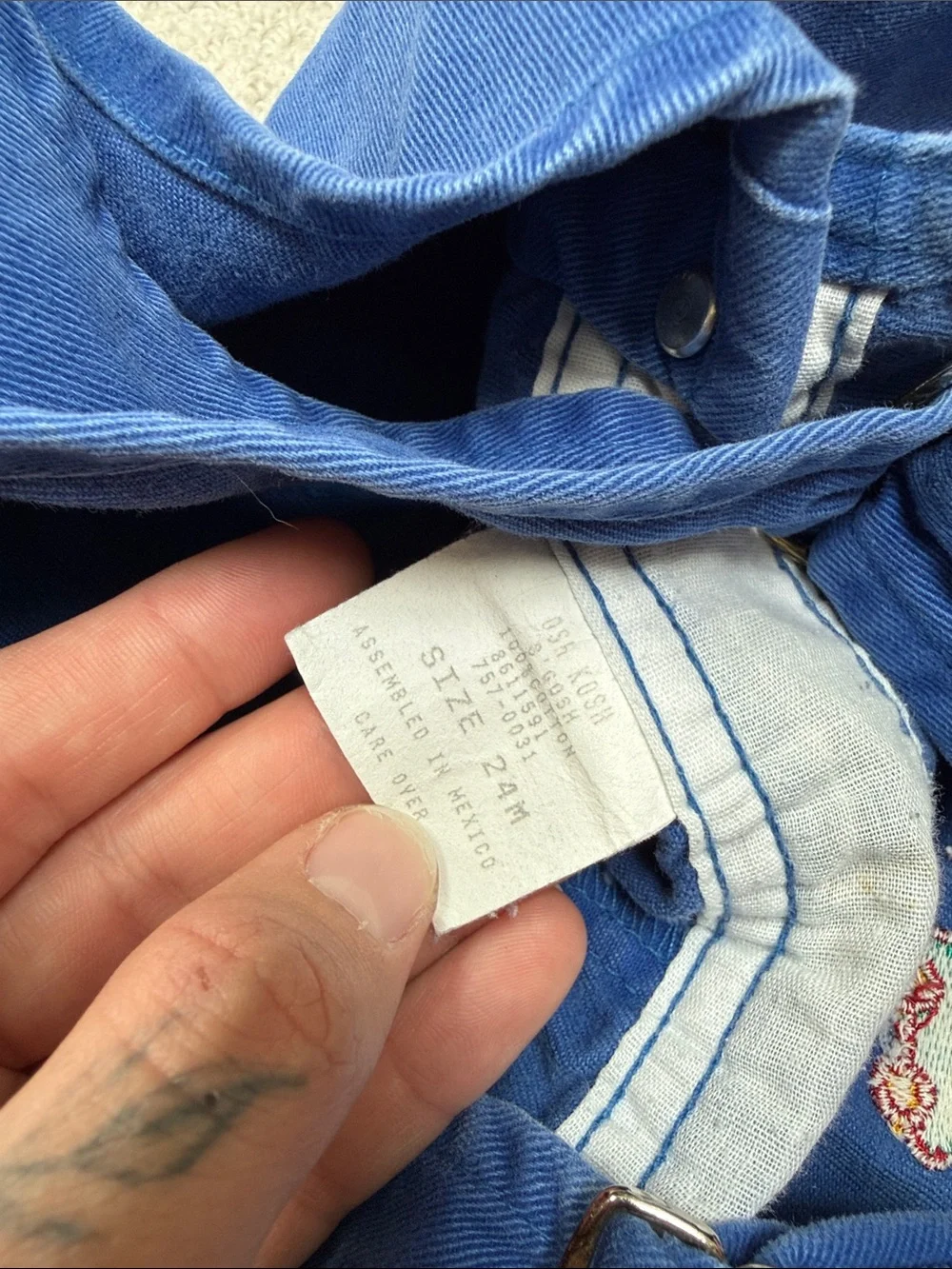 Vintage OshKosh Baby B'Gosh Truck Car Construction Overalls/Shortalls, 24 months